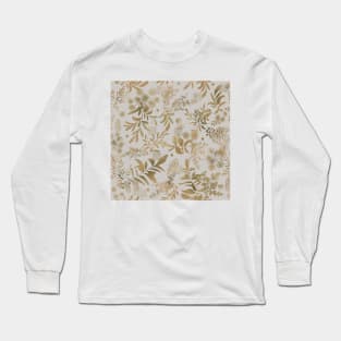 Lakeside garden, watercolor earth tones, grey Long Sleeve T-Shirt